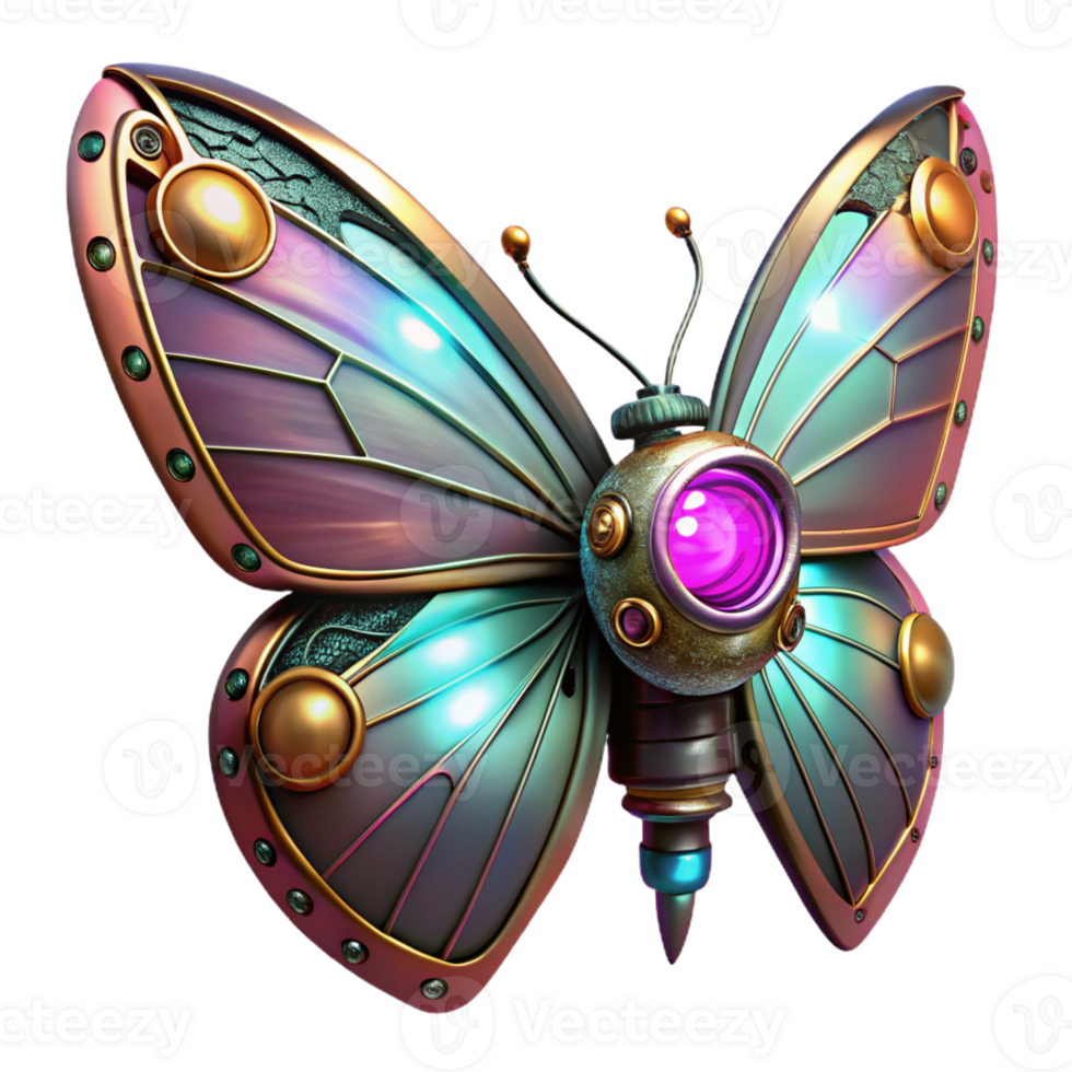extraordinary rustic A Steampunk Butterfly with Mechanical Win png