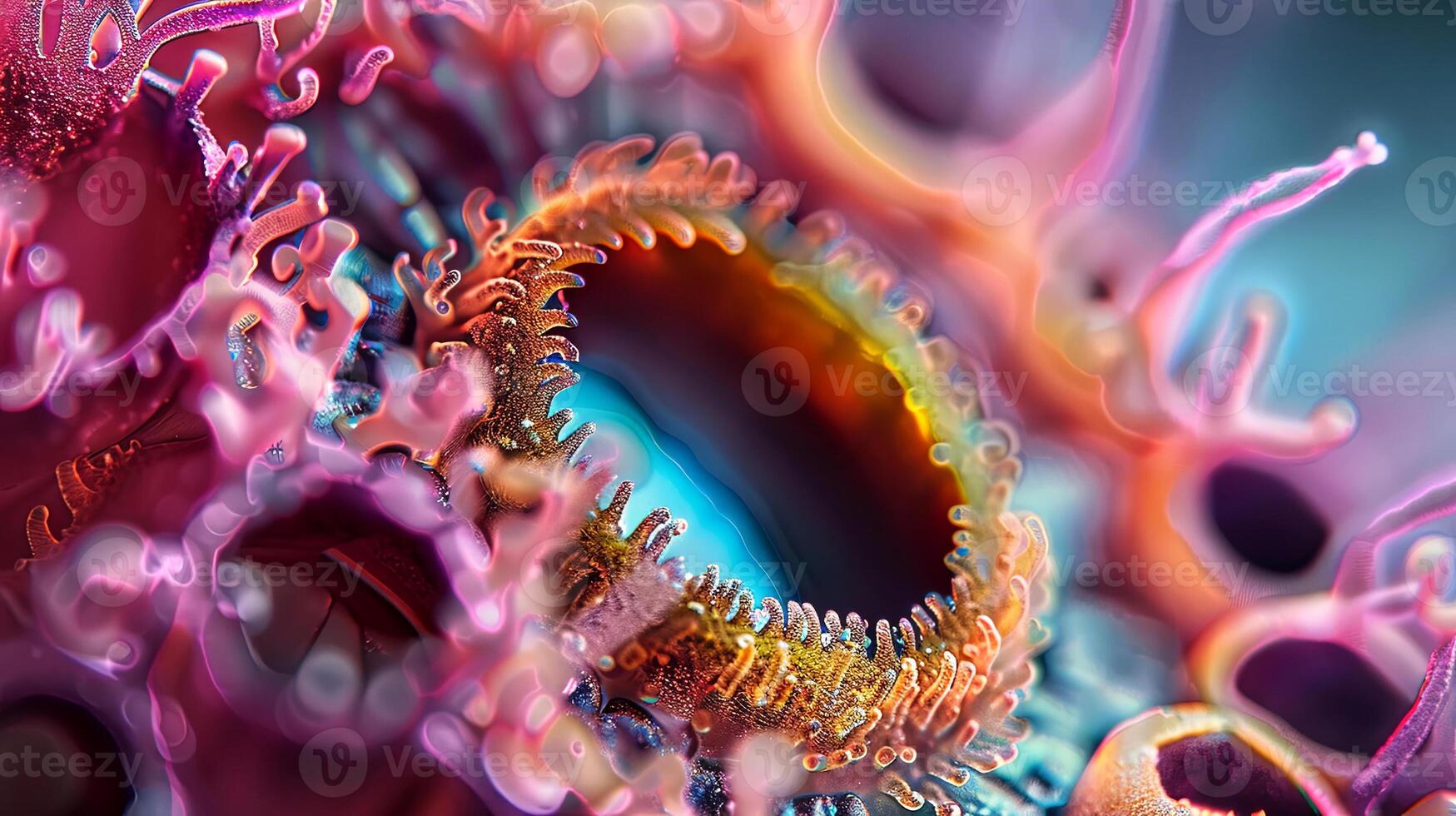 Dive into a mesmerizing swirl of vibrant colors and intricate textures photo
