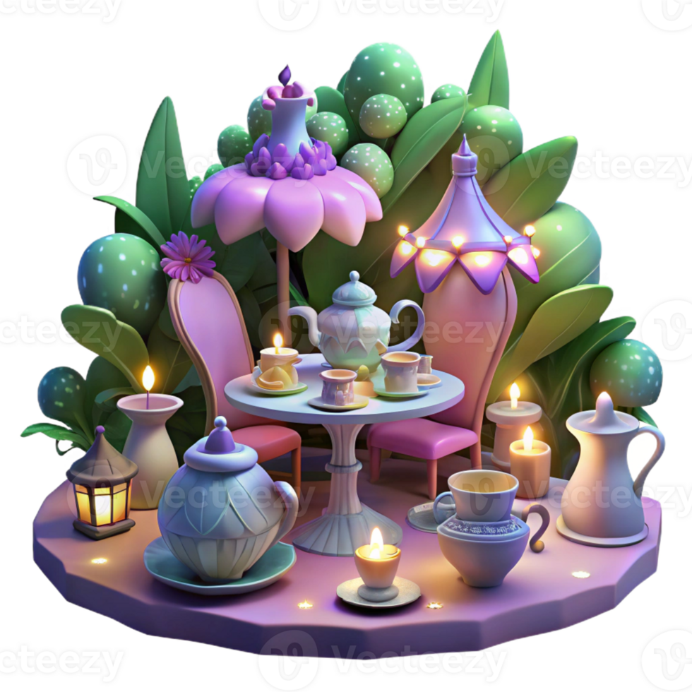 wonderful modern A Whimsical Tea Party Hosted by Fairies exclusive png