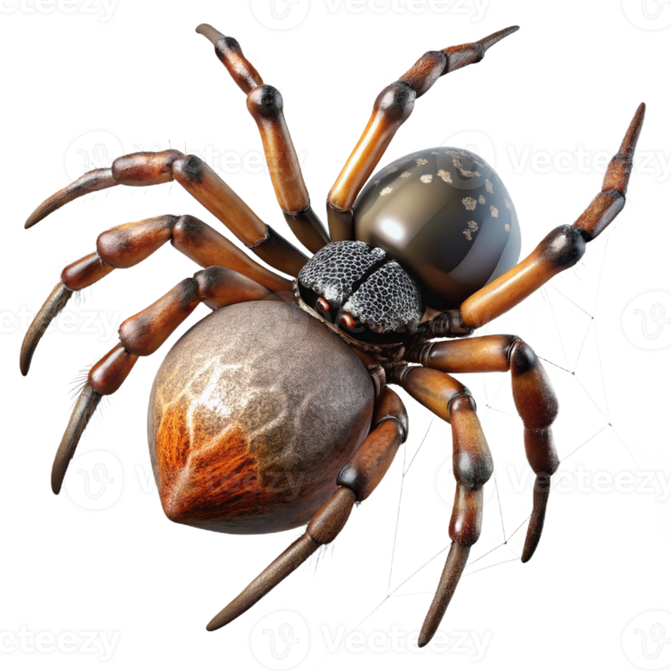 extraordinary minimalist A Close Up of a Spider Spinning Its Web professional png