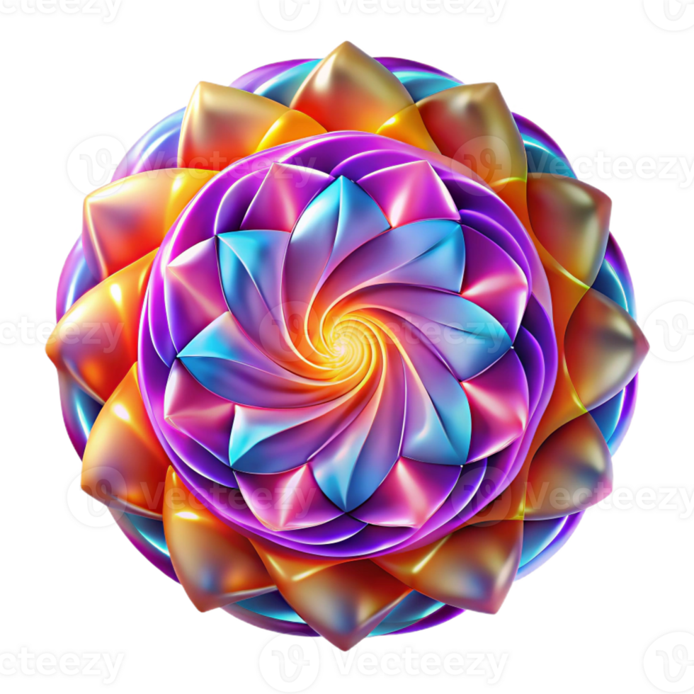 stunning modern A Kaleidoscope of Swirling Colors and Geo high quality png