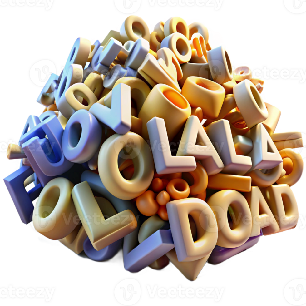beautiful rustic A Chaotic Jumble of Letters and Numbers original png