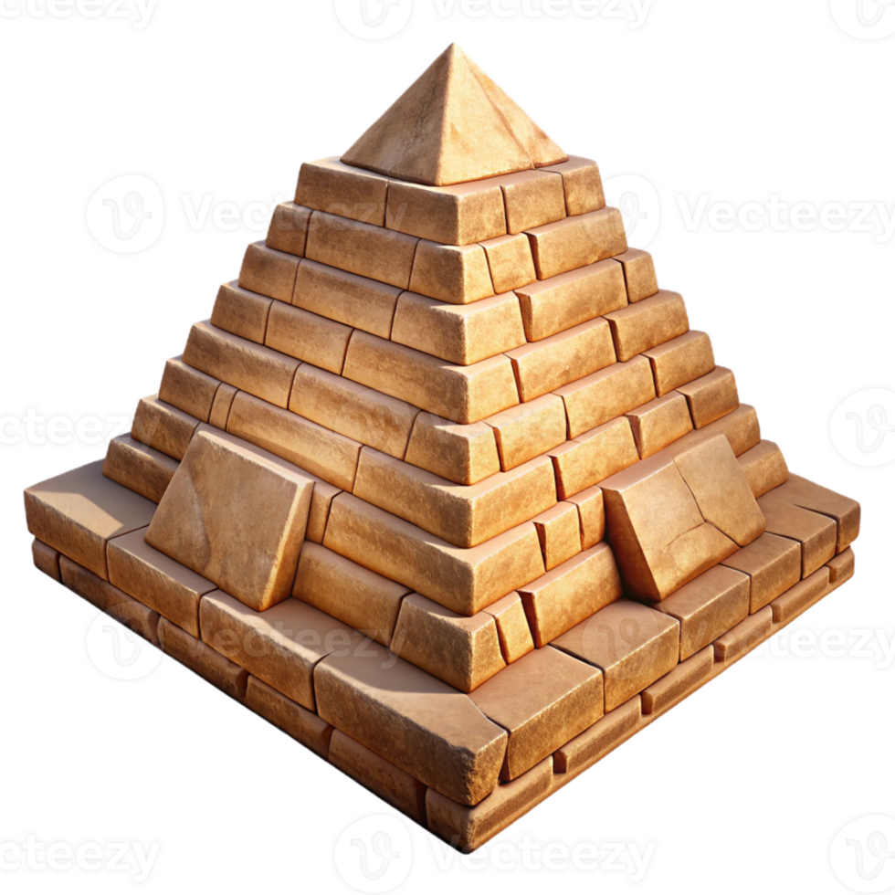 vibrant modern An Ancient Egyptian Pyramid Weathered St original png