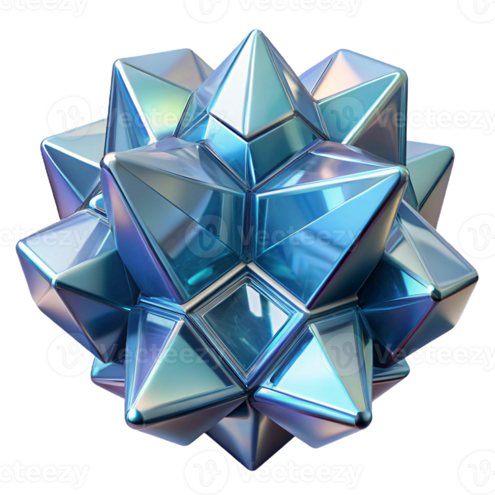 serene modern A Cluster of Crystalline Structures Refle high quality png
