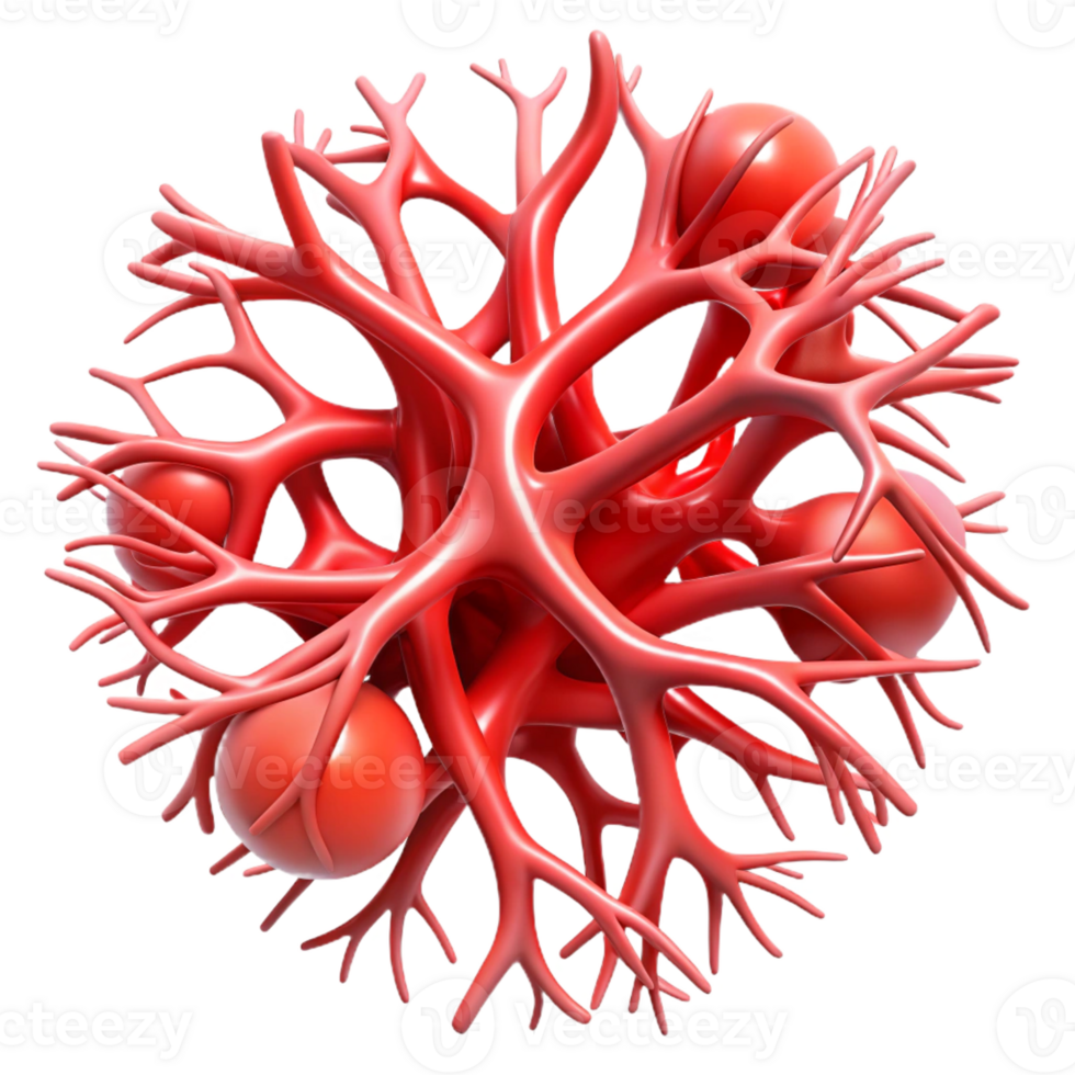 dramatic contemporary Intricate Network of Pulsating Veins genuine png