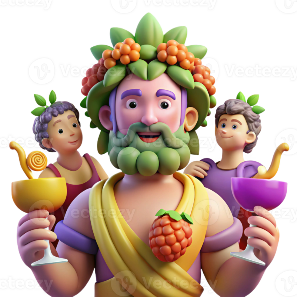 extraordinary vintage Dionysus God of Wine and Revelry Surroun authentic png