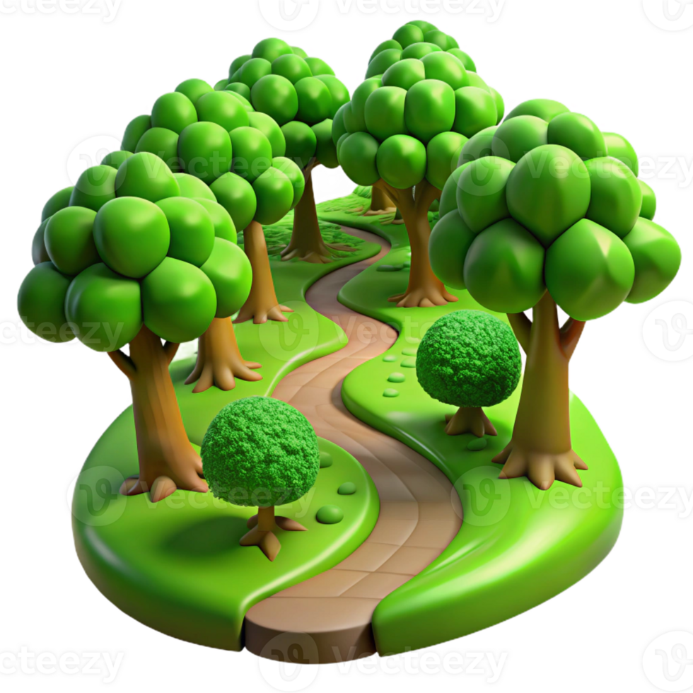 serene creative Winding Forest Path Vibrant Autumn Leaves genuine png