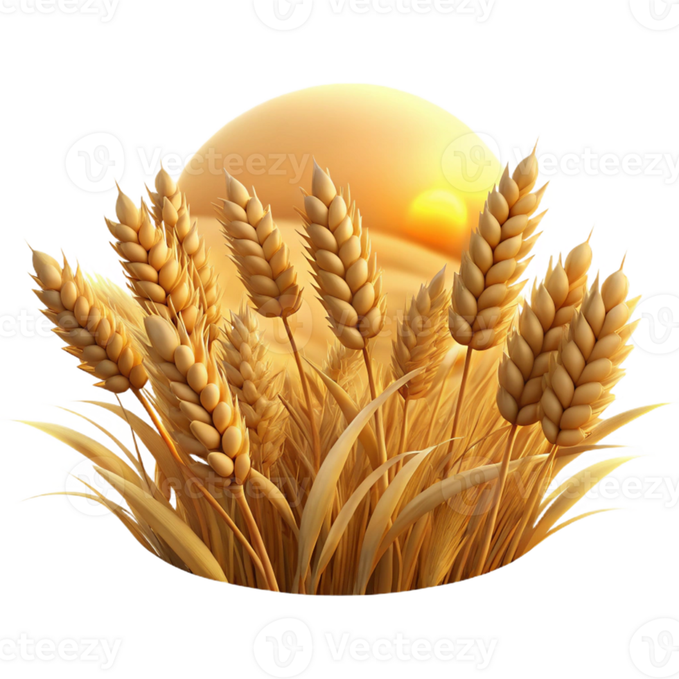 magnificent minimalist A Field of Ripe Wheat Swaying in the Wind authentic png