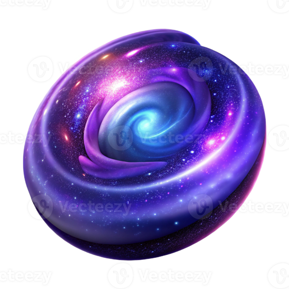 elegant contemporary Swirling Galaxy Stardust and Nebula detailed png