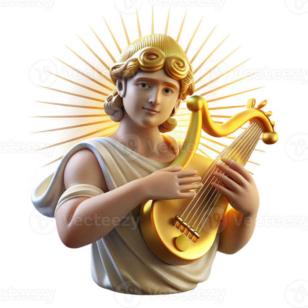 magnificent traditional A Radiant Apollo Playing a Golden Lyre genuine png