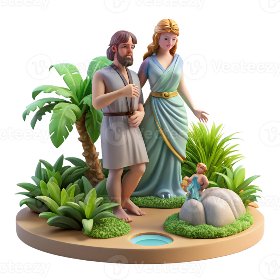 beautiful classic A Calypso Holding Odysseus Cap authentic png