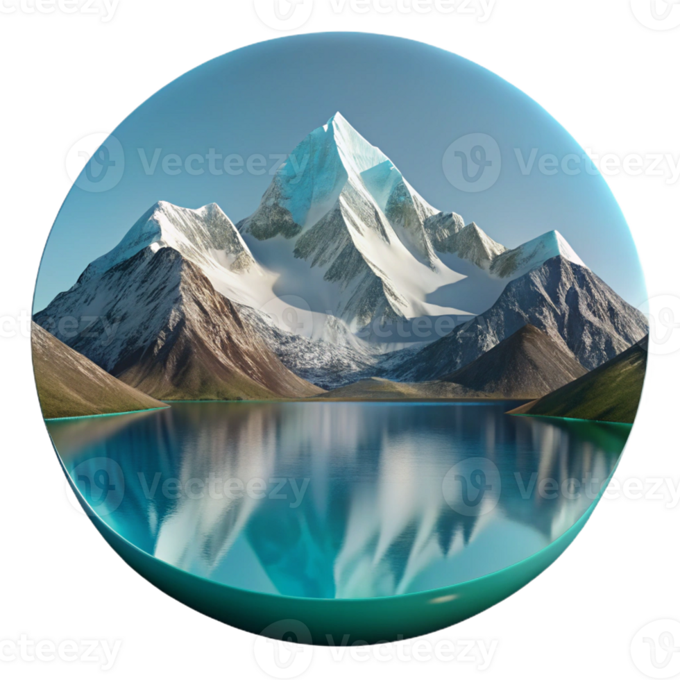 stunning contemporary A Majestic Snow Capped Mountain Range Ref authentic png