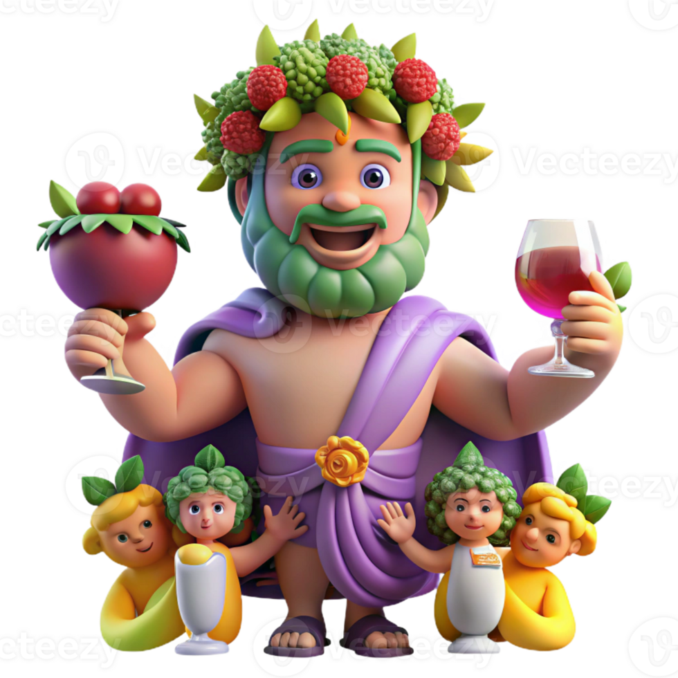 wonderful abstract Dionysus God of Wine and Revelry Surroun original png