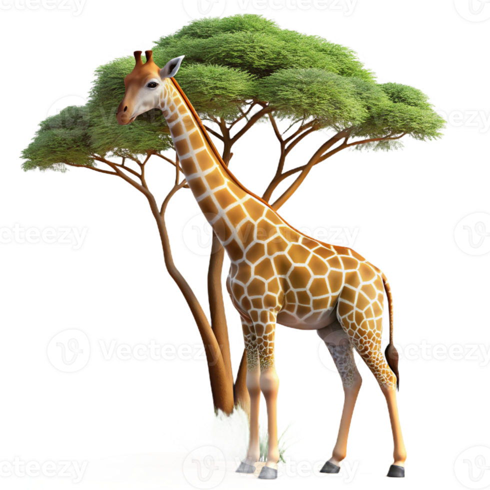 wonderful modern A Majestic Giraffe Reaching for Leaves On high resolution png