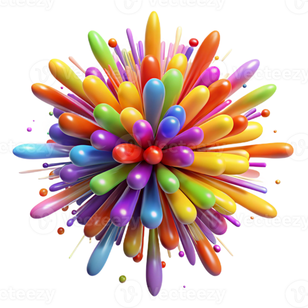 elegant vintage A Dynamic Explosion of Colorful Particles genuine png