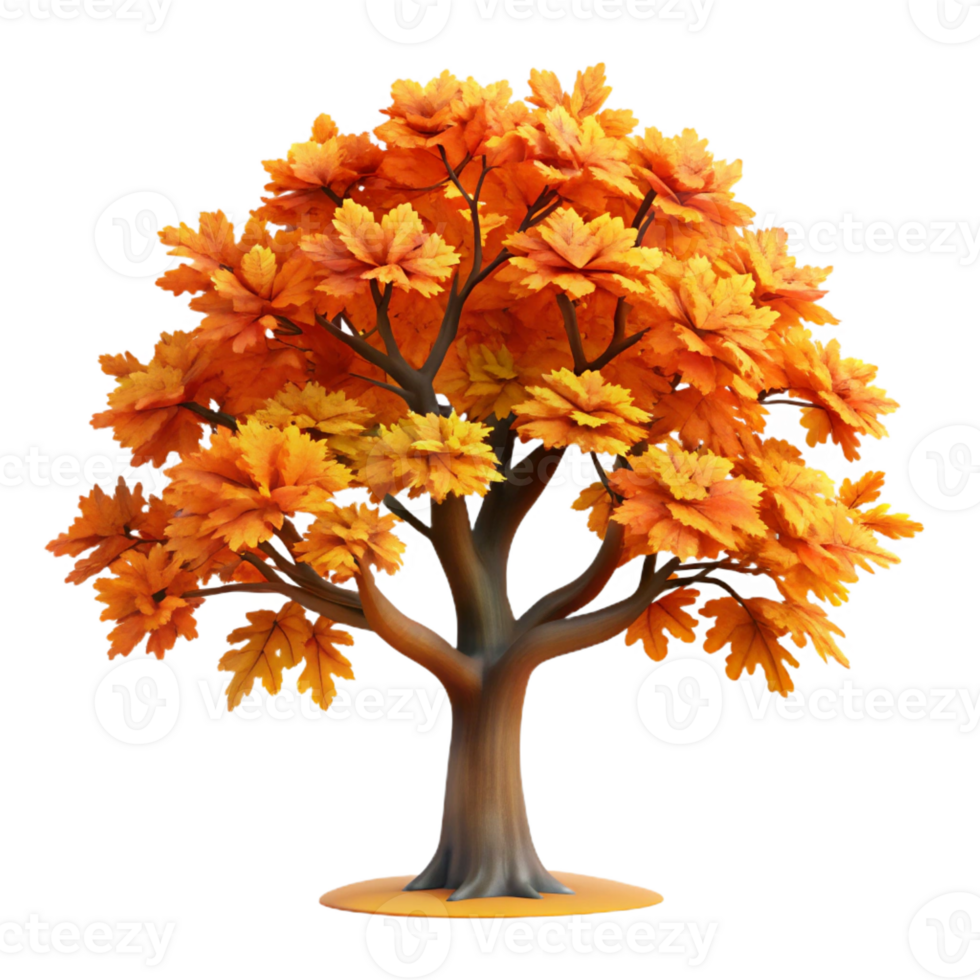 beautiful artistic A Majestic Oak Tree with Sprawling Branche detailed png