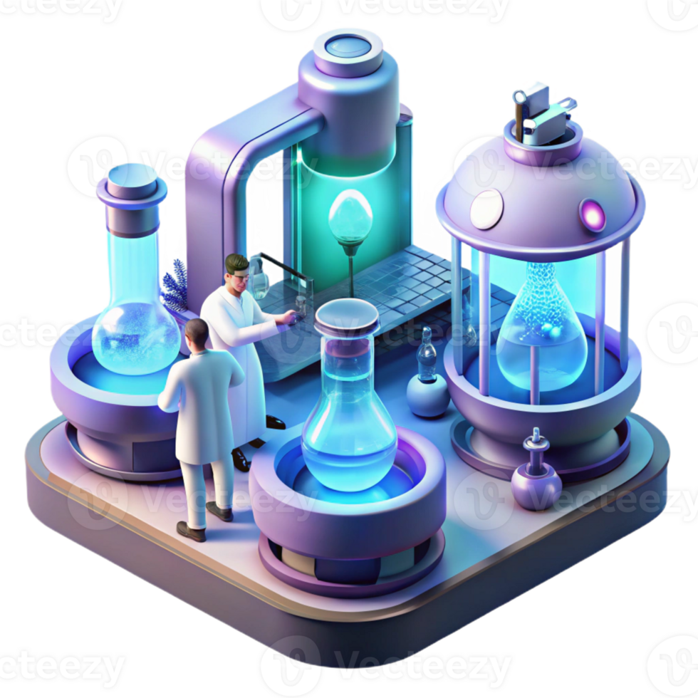 extraordinary classic A Futuristic Laboratory Filled with Glow original png
