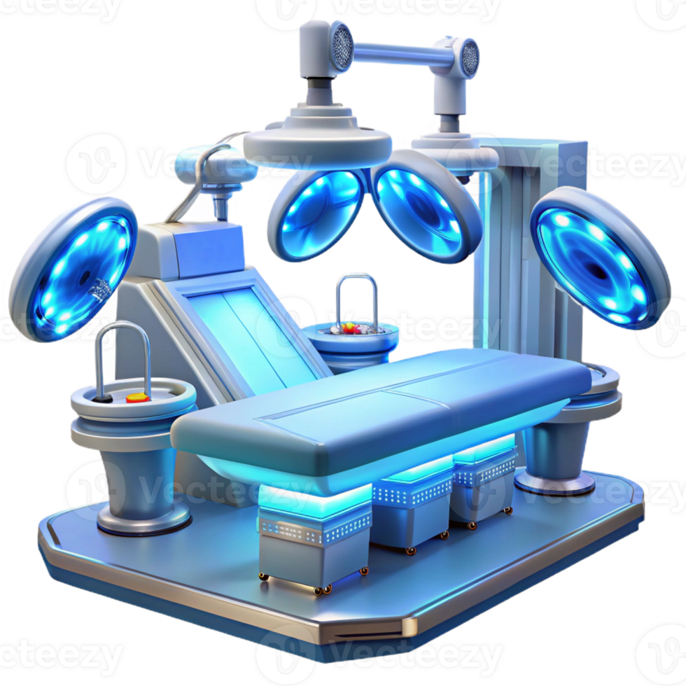 serene classic A Futuristic Hospital Operating Room Fill authentic png