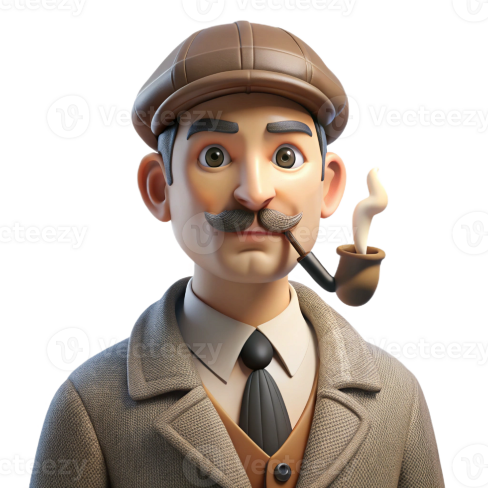 elegant creative Portrait of a Distinguished Gentleman With high resolution png