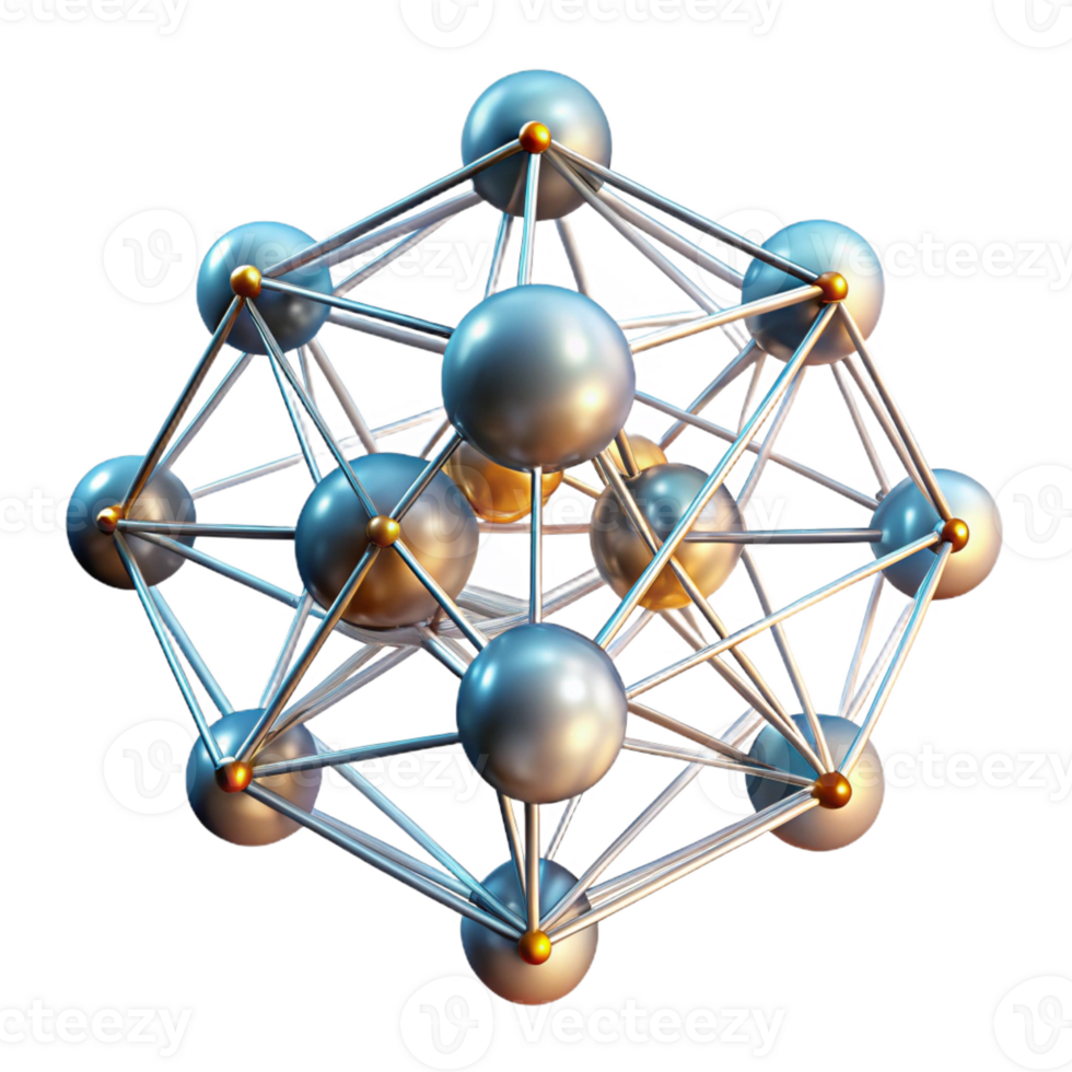 vibrant abstract A Network of Interconnected Nodes Pulsing detailed png
