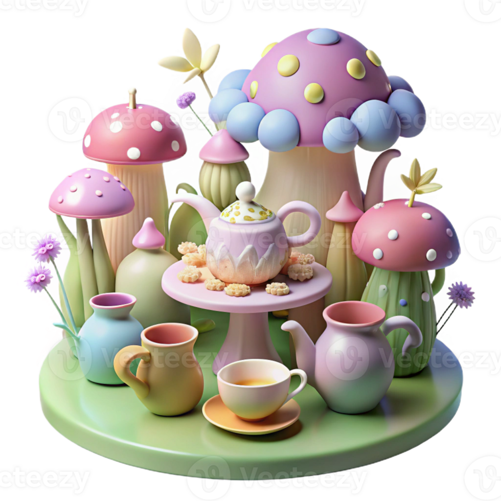 extraordinary abstract A Whimsical Tea Party Hosted by a Group O high quality png