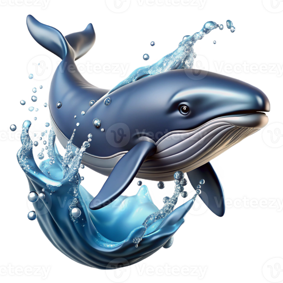 impressive minimalist A Majestic Whale Breaching the Ocean Surf professional png