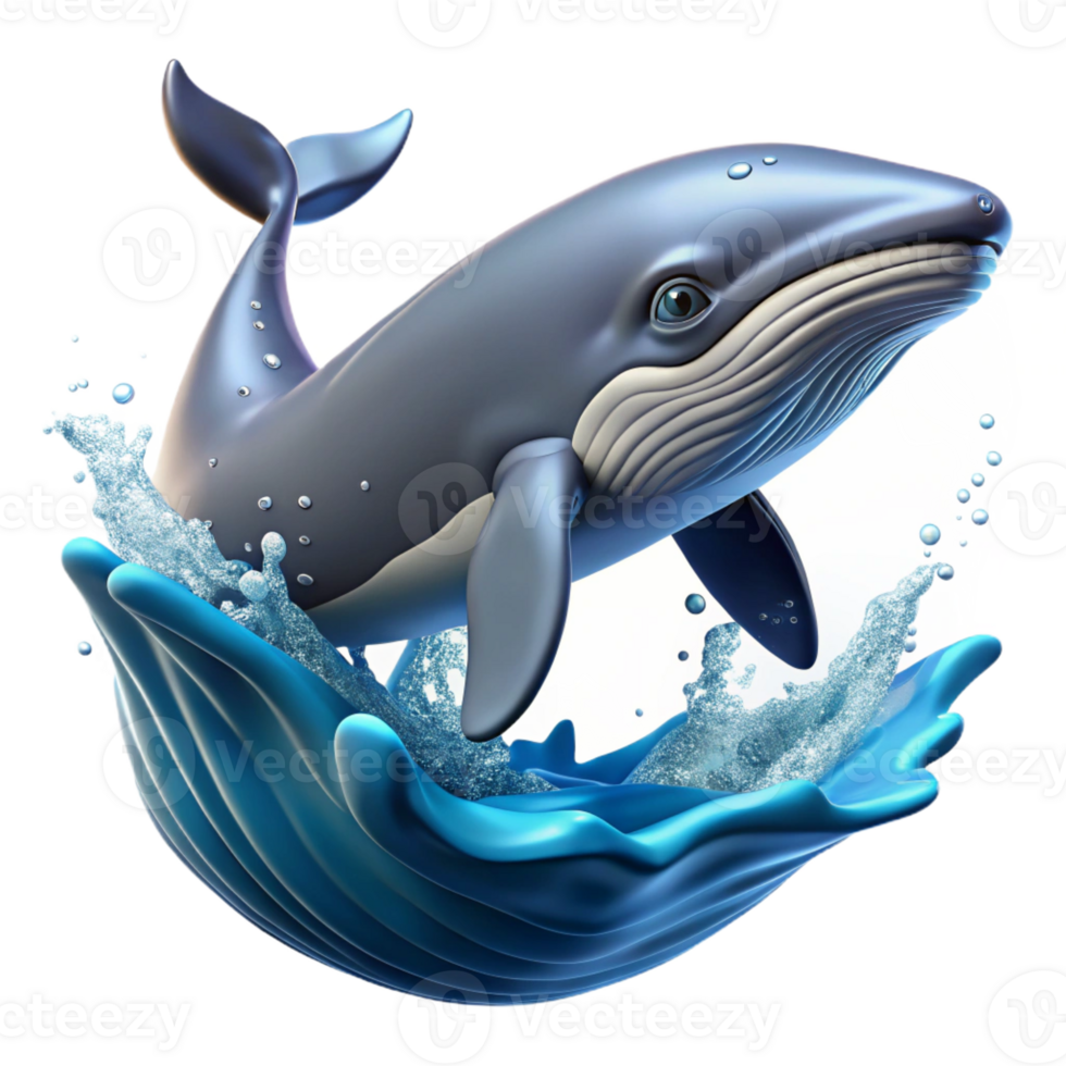 elegant vintage A Majestic Whale Breaching the Ocean Surf high quality png