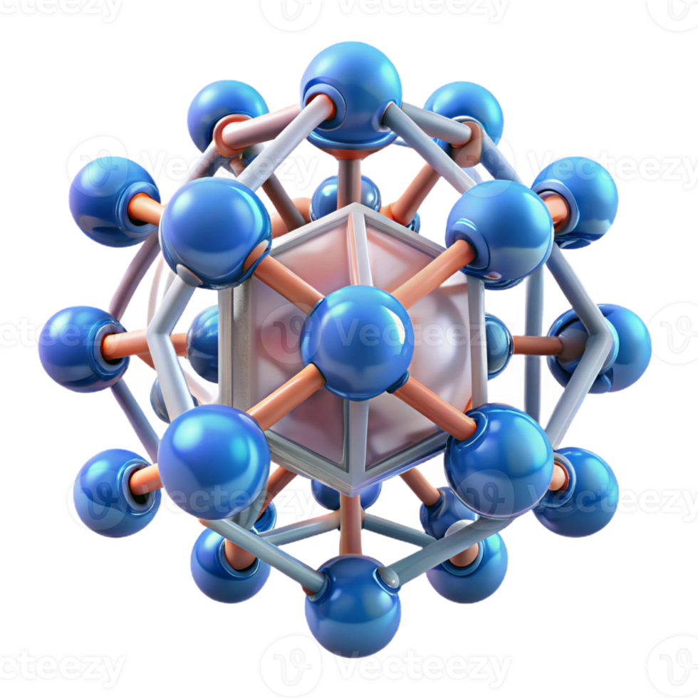 dramatic abstract A Group of Nanobots Assembling a Complex S original png