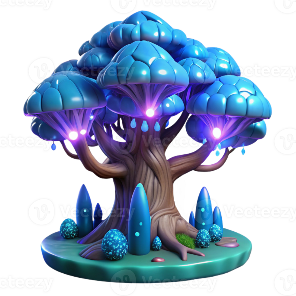 beautiful rustic A Giant Bioluminescent Tree Acting As A high resolution png