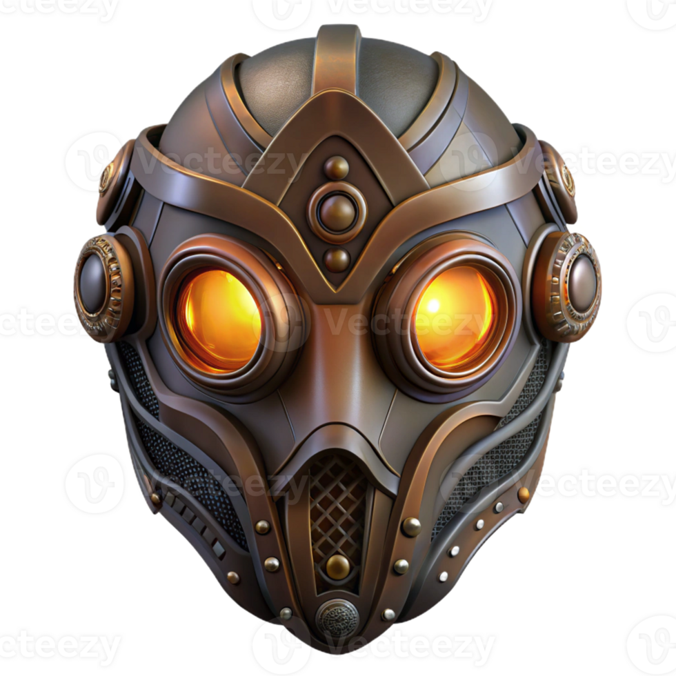 beautiful abstract A Steampunk Mask with Ornate Details And authentic png