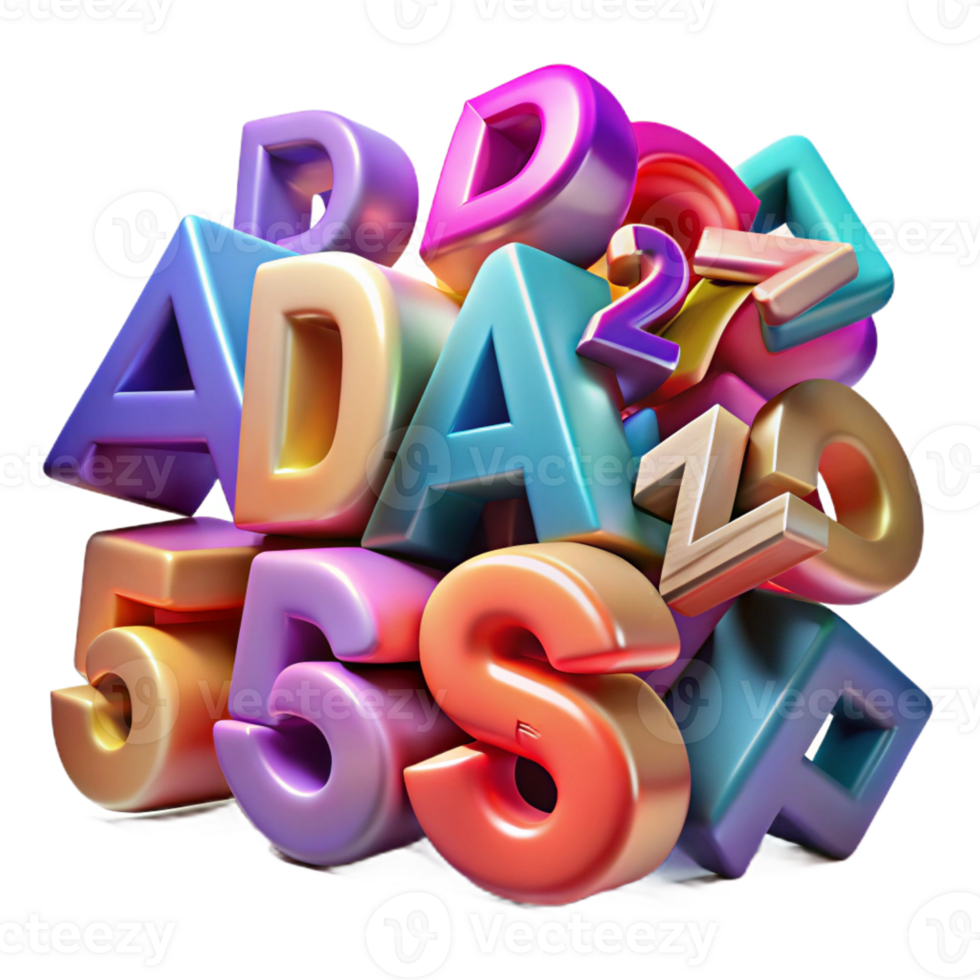 magnificent classic A Chaotic Jumble of Letters and Numbers S high resolution png