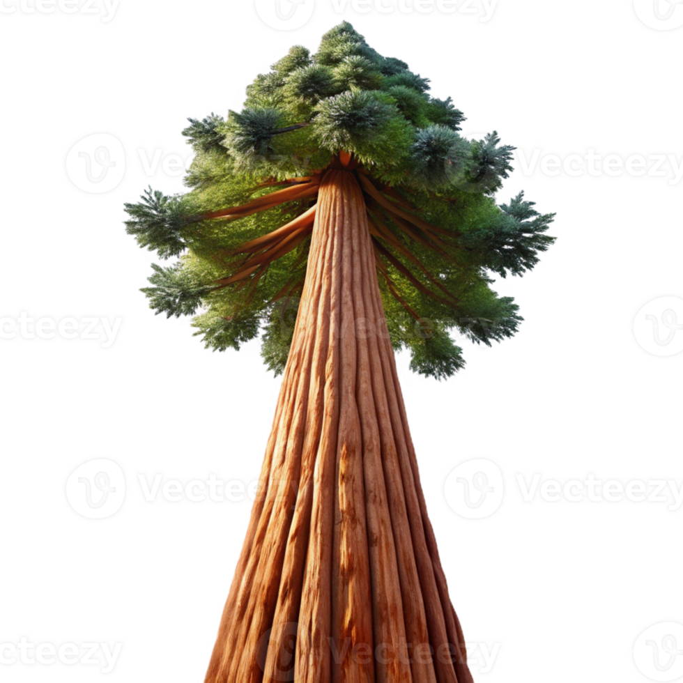 serene classic A Giant Sequoia Tree Reaching Towards the S professional png