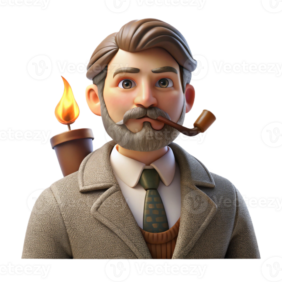 wonderful vintage Portrait of a Distinguished Gentleman With high quality png