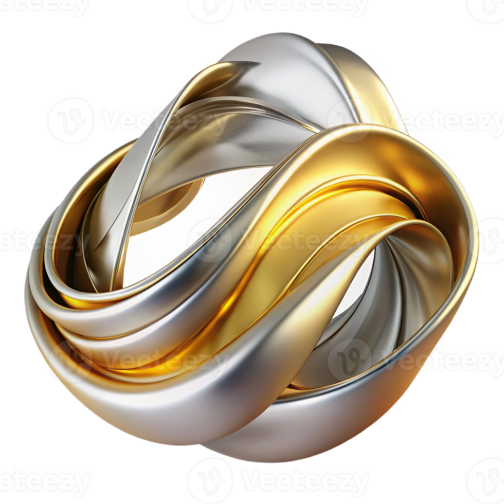 stunning classic Flowing Ribbons of Liquid Metal in Shade authentic png