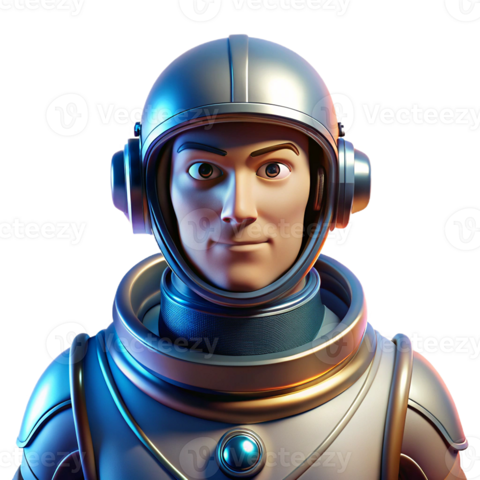 beautiful classic Portrait of a Futuristic Astronaut with A genuine png