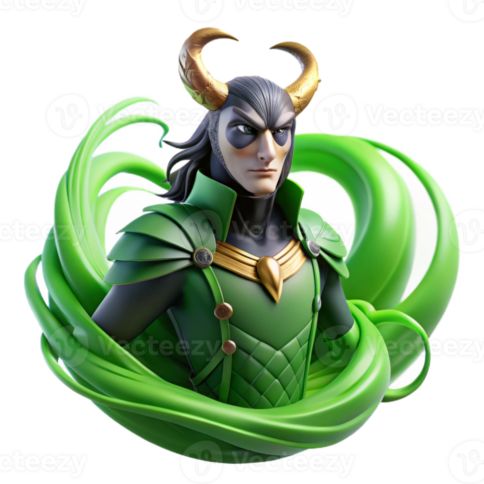 wonderful classic A Cunning Loki Transforming Into a Raven authentic png