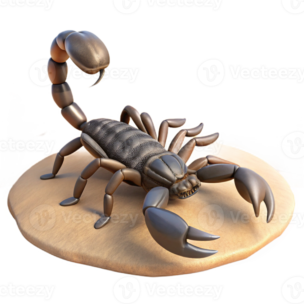 wonderful rustic A Scorpion in the Desert Harsh Midday S premium png