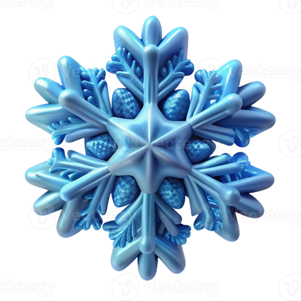 vibrant vintage A Microscopic View of Snowflakes Render authentic png