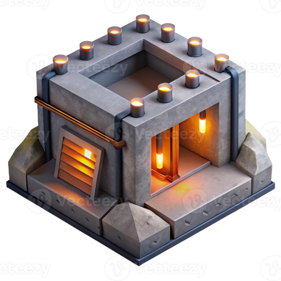 elegant traditional Underground Bunker Concrete Walls and Fl exclusive png