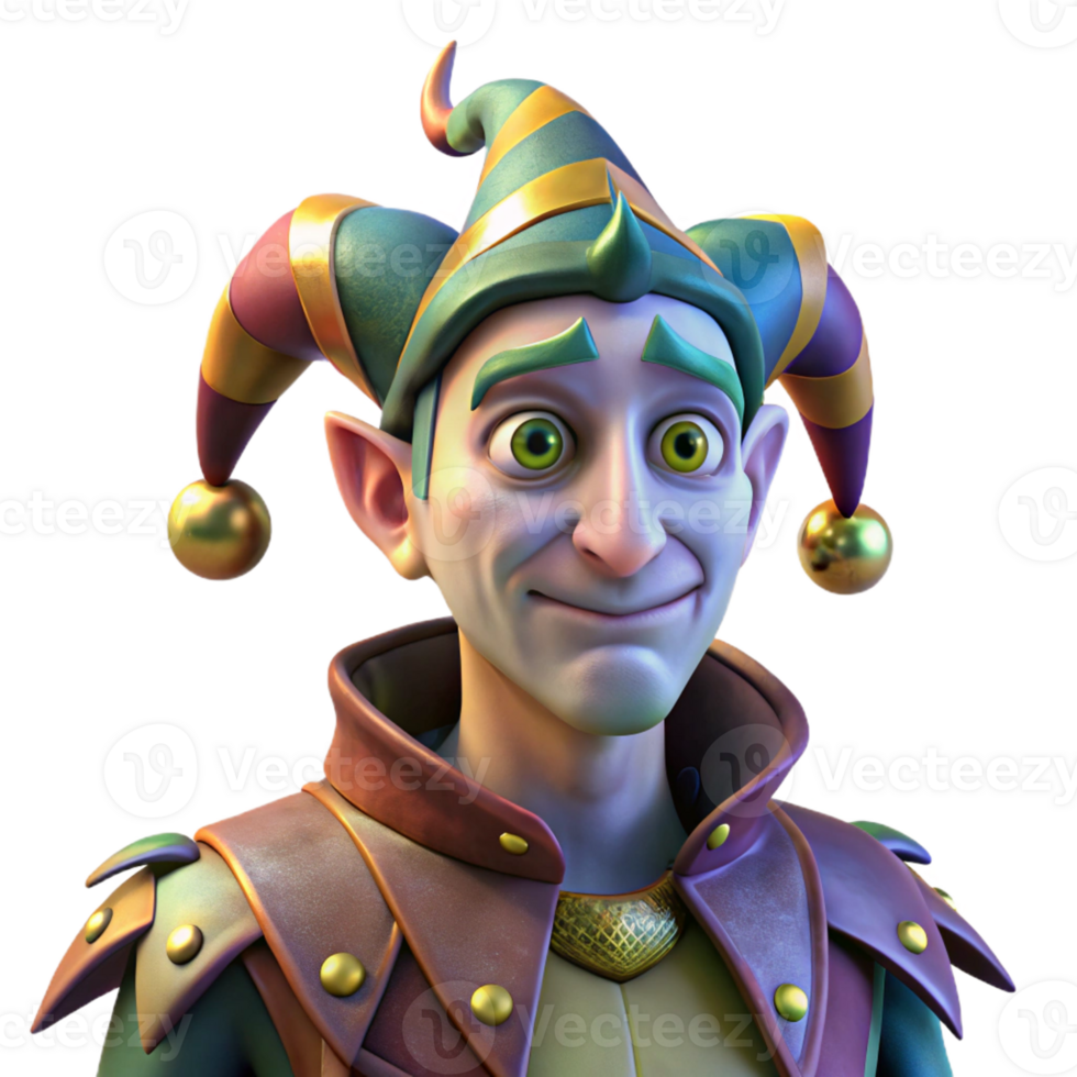 extraordinary contemporary Portrait of a Jester with a Melancholic exclusive png