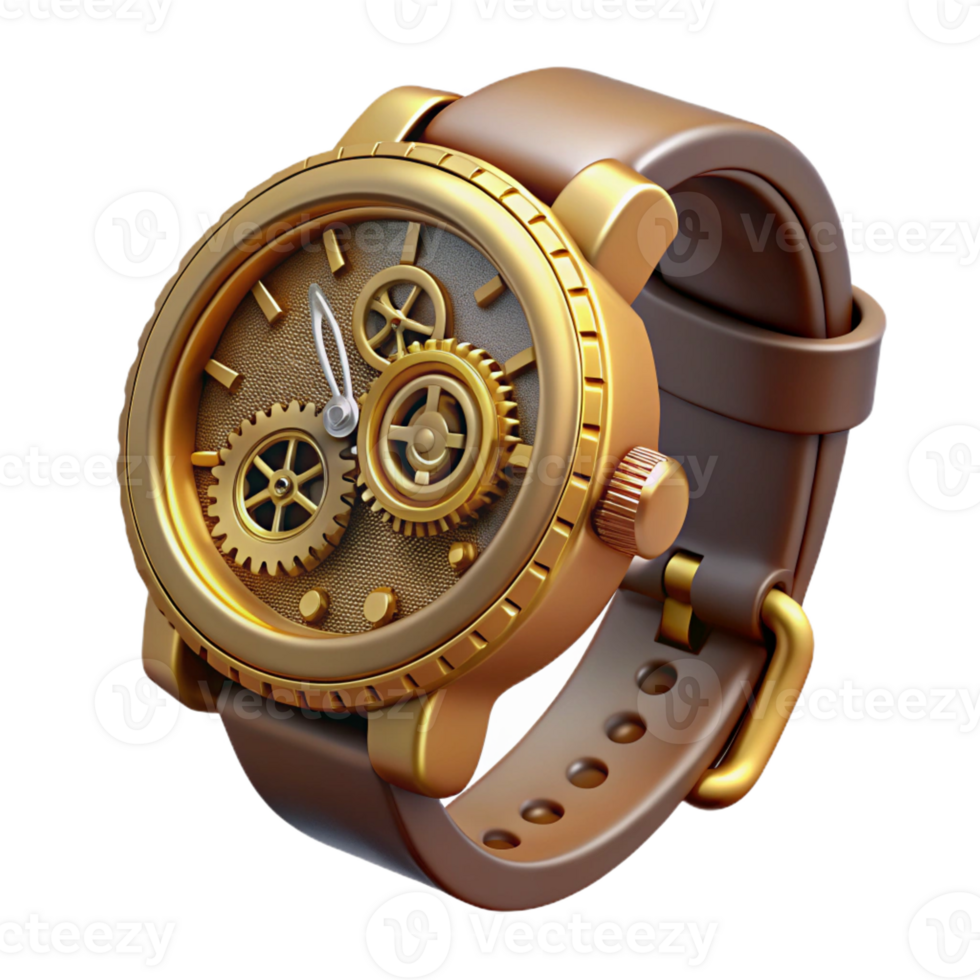 dramatic abstract A Close Up of a Steampunk Wristwatch With high resolution png