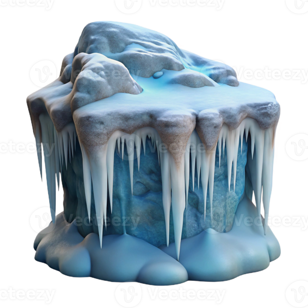 dramatic contemporary A Frozen Waterfall Icicles Hanging Down high resolution png