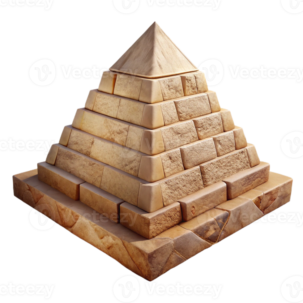 beautiful minimalist An Ancient Egyptian Pyramid Weathered St premium png