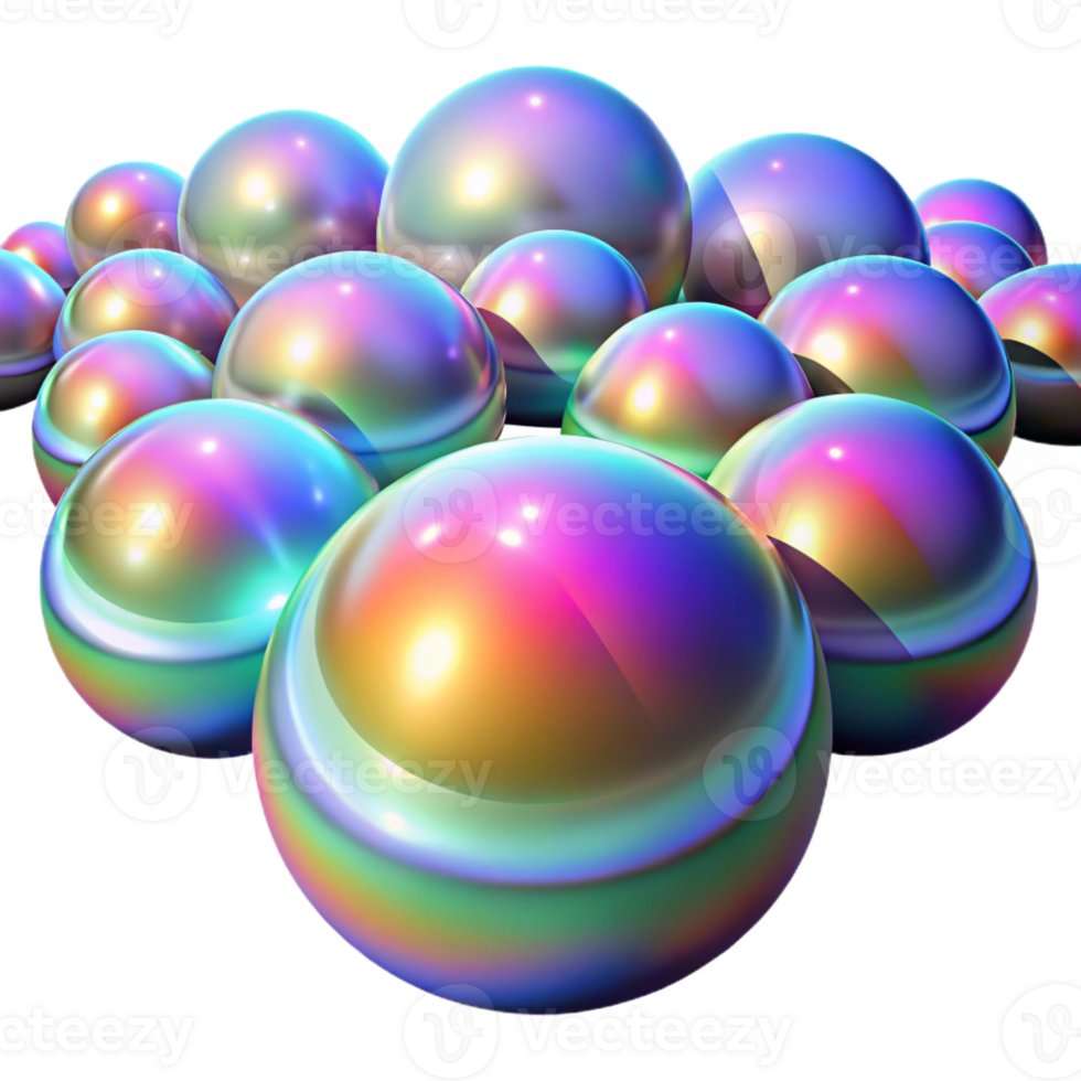 stunning contemporary A Field of Floating Orbs with Iridesce exclusive png