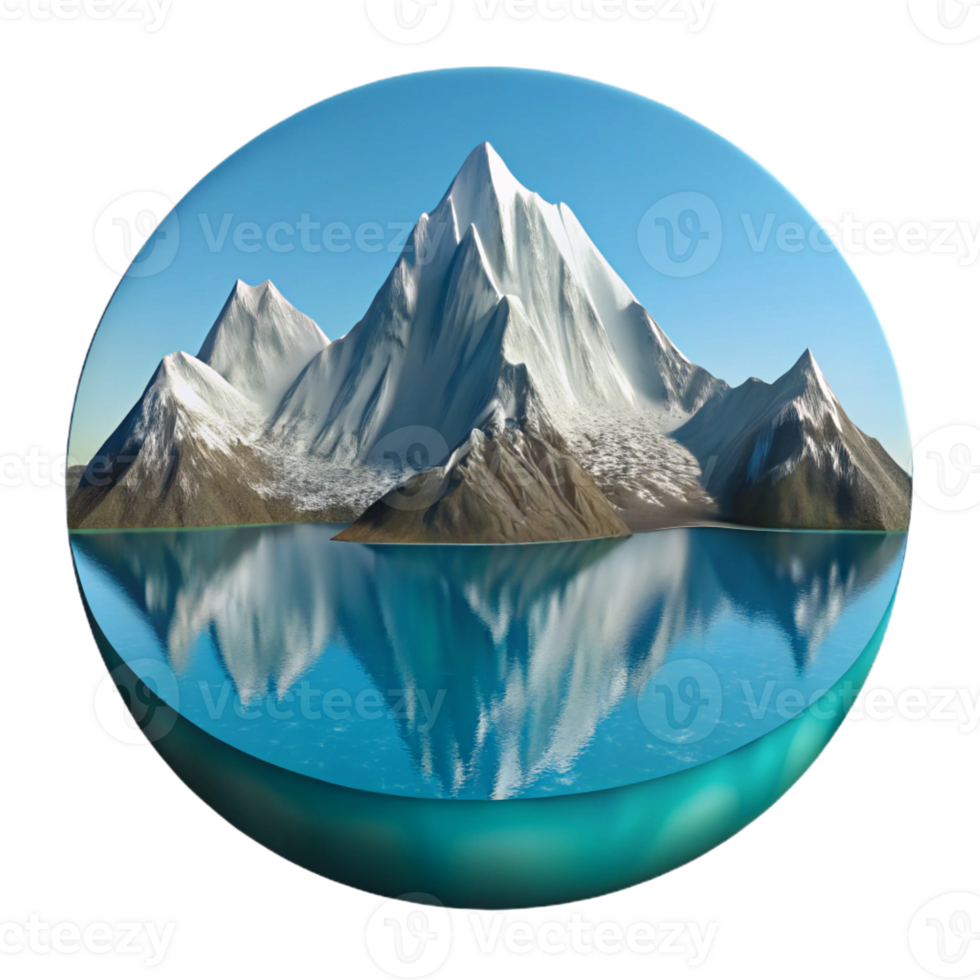 elegant traditional A Majestic Snow Capped Mountain Range Ref professional png