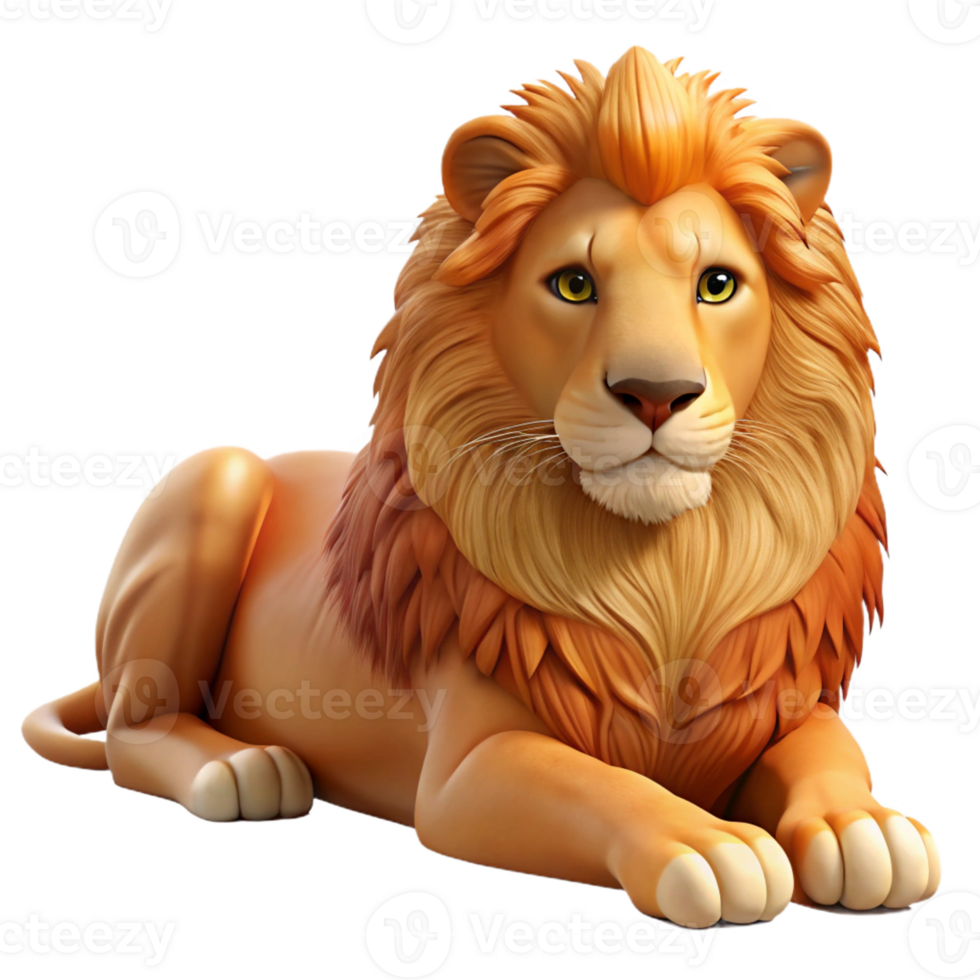 wonderful minimalist A Regal Lion Pride Resting in the Savanna exclusive png