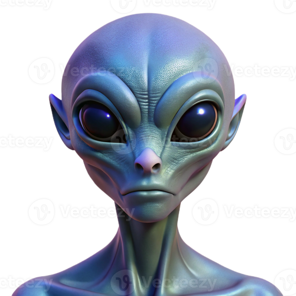 beautiful abstract A Close Up Portrait of an Alien with Iride exclusive png