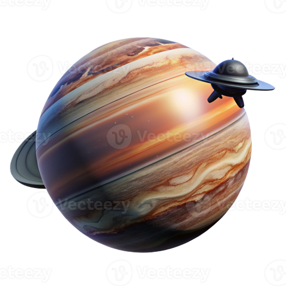 serene vintage A Lone Spaceship Silhouetted Against The professional png