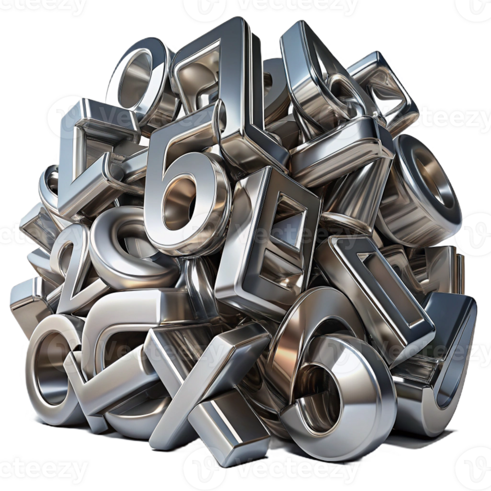 serene classic A Chaotic Jumble of Letters and Numbers Re professional png