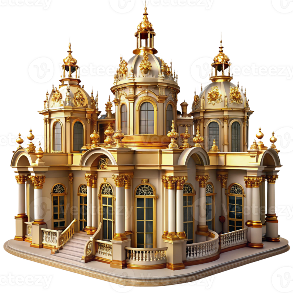wonderful artistic An Ornate Baroque Palace Gold and Marble exclusive png